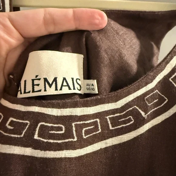 Alemais Brown Patterned Maxi Dress - Picture 2 of 3